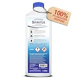 Centra24 Spiritus 1L, Premium Brennspiritus, Bioethanol, für Garten, Haushalt und Industrie, Spirit, Reinigungs- und Lösungsmittel, aus nachwachsenden R