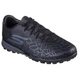 Skechers SKX 1 Gold Astro Turf Herren-Fußballschuhe, schwarz/silberfarben, 45.5 EU