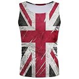 Generisch 2026 Patriotisches Muskel-Tanktop ärmelloses Trainingsshirt atmungsaktiv bequem sportliche Passform für Herren (Red, 2XL)