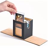 ZLCA MTG Deck Box mit Commander Display, Magnetic Sammelkarten Box für 100+ hüllen Karten, Premium Karten Aufbewahrungsbox mit 2 kartentrenner 1 Toploader Kompatibel mit Trading Cards (Grey&Khaki)
