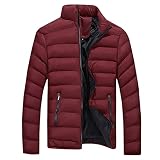 Generisch Herren Winterjacke Jacke Elegant Wintermantel Lang Outdoor Puffer Jacket Steppjacke Wintermantel Kapuze Winterparka Mantel Reisen Im W