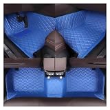 rutschfeste Fussmatten Für Kia Für Seltos 2021-2024 Alle Modell Custom Car Boden Matte Auto Teppich Teppich Fußgängerbrücke Zubehör Styling Innen Teile Autotepiche(Blau)