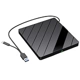 GAOINTELL Externe CDDVD Antriebe Für USB3.0- Und Typ C Schnittstellen Externe Brenner Für Laptop PC Sy