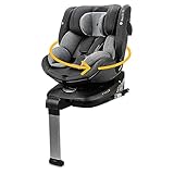 Osann Eno360 SL – 360° drehbarer Kindersitz für höchste Sicherheit: Reboard bis 4 Jahre, mitwachsend (40-150 cm), Isofix mit Standfuß, extra Schutz & Komfort – Dark Grey Melang
