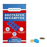 pafnisoin Brotkäfer Bekämpfen 8 Stück Brotkäfer Falle Pheromonfalle gegen Brotkäfer Teppichkäfer Bekämp