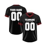 Generisch Personalisiert American Football Trikot, Custom Football Jersey mit Name Nummer Logo, Schnelltrocknend Atmungsaktiv Fußballtrik