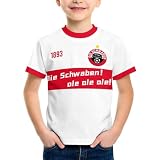 Stuttgart Personalisiert Trikot Kinder, Fussballtrikot Kinder mit Eigenem Namen Nummer Logo, Stuttgart Fußballtrikot für Jungen Männer,Fussball Geschenke Jung