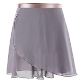 Ballettrock Wickelrock Tanz Rock Chiffon Tanzrock Verstellbarer Taille Krawatte für Mädchen und D