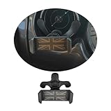 Mini R55 R56 R57 R58 R59 Union Jack Handyhalterung Auto, 360 Grad Vent KFZ Halterung für Mini Cooper One/S/JCW R55 R56 R57 R58 R59(Union Jack Schwarz)