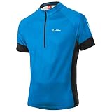 LÖFFLER Rocks Half-Zip Fahrradshirt Herren Blue Lake Größe EU 50 2021 Radtrikot kurzärmlig