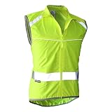 Salzmann Reflektierende Fahrradweste | Hergestellt mit 3M Scotchlite | Luftdurchlässig & mit Taschen ausg