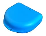 Snorflex kleine Zahnspangendose, Retainer- Dentalbox, KFO-Box, small (Blau)