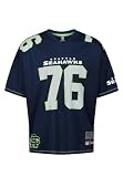 Recovered - NFL - Seattle Seahawks Est 76 Mesh Oversized Top Navy M
