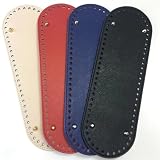 UGLYAF Tasche Boden 30 * 10 cm PU Leder Tasche Boden Zubehör Oval Kreuz Textur Mit Runde Loch for Frauen DIY Handtasche Schulter Tasche (Color : Red)