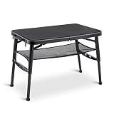 Klein Klapptisch Esstisch Höhenverstellbarer Gartentisch für Camping -Mondoshop Campingtisch Werkbank Klappbar Mehrzweck Tisch für Outdoor Grill, Balkon, G