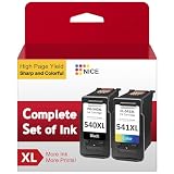 Druckerpatronen 540 541 XL, 540XL 541XL Multipack Kompatibel für Canon Druckerpatronen 540 541, PG-540XL CL-541XL Kompatibel für Pixma TS5150 TS5151 TS5100 MG3650s MG4250 MG3550 MG3150 MG3650 MX475