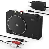 Inateck Bluetooth Empfänger Receiver 5.1 Audio Adapter, mit 50cm RCA auf 3.5mm AUX-Kabel, für Stereoanlage/Lautsprecher/3.5mm Headset, BR2001