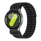 Ein Klick Trail Nylon Armbänder für Samsung Galaxy Watch 7 6 5 4 FE Armband 40mm 44mm/6&4 Classic 43mm 47mm 42mm 46mm/5 Pro 45mm,Robust Weiches Stoff Strap Sport Loop für Galaxy Watch 4 5 6 7 B