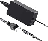 Surface Charging Cable 44W, 15V 2.58A Surface Pro Charging Cable Adapter for Surface Pro X/8/7/6/5/4, Surface Laptop 4/3/2/1, Surface Go, Surface Book 1/2 Model 1706 1796 1800 Power Cable with 5V