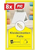 PIC Kleidermottenfalle Mottenschutz für Kleiderschrank, 8 Stück Mottenfalle für Kleidermotten, kleidermotten bekämpfen, geeignet für den Kleiderschrank und sonstige Lagerung von Kleidung gegen M