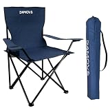 24MOVE® Faltstuhl blau Campingstuhl Anglerstuhl mit Getränkehalter - Anglersessel klappbar - Klappstuhl Gartenstuhl Faltstuhl Relaxsessel Campingsessel faltbar, Polyester, für drauß