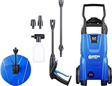 Nilfisk C 110.7 Bar Hochdruckreiniger + Schaumsprüher + Kompakt-Flächenreiniger - Mini Pressure Washer für die Reinigung von Außenbereichen und Autowäsche (1400 W)