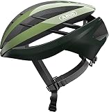 ABUS Rennradhelm Aventor - Fahrradhelm für professionellen Radsport - gute Ventilationseigenschaften - für Damen und Herren - Opalgrün, Größe S