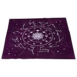 Sosoport 1Stück Tarot Tischdecke aus Astrologie Tischdecke für Partyspiele Horoskop Wahrsagung Langlebig und Vielseitig Einsetzbar für Tarotkartensp