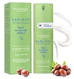 Plantifique Jojobaöl & Hyaluronsäure Gesichtsserum für Gua Sha Massage mit Vitamin C, E, Niacinamid für strahlende Haut - Korean Skincare Anti-Aging-Serum, 30