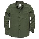 Dubinik® Flanellhemd Herren Kariert Button Down Outdoor Baumwolle Freizeithemden Flanellhemden Herren Lang