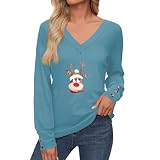Weihnachtspullover Damen, Pullover Damen Weihnachtspullover Partnerlook Y2K Zip Up Hoodie Christmas Pullover Longshirt Damen Langarm Weihnachtspullover Pullover Sportoberteil (A07,3XL)