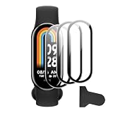 FDHYFGDY 3 Stück für Xiaomi Smart Band 9 Schutzfolie, [Volle Deckung] HD Komposit-Dünnfilm, Freies Biegen, [Anti-Kratzer] Displayschutz für Xiaomi MI Band 9 - Durchsichtig