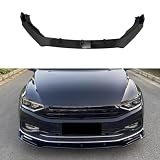 HRPOEW Auto Frontlippe Frontspoiler für VW Passat B8 Sedan/Variant/Alltrack Facelift 2019-2023, Spoilerlippe AntiKollision Abriebfest Frontstoßstange Lippe Auto Zubehö