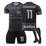 AC Mailand Fußball Trikot, 23/24 Neue Hause/Auswärts Fußball Trikot für Kinder Erwachsener, Fussball Trikots Jersey TrainingAnzug Jungen H