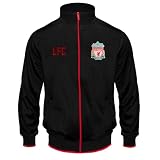 Liverpool FC Herren Retro-Trainingsjacke - 100% Polyester - Schwarz - L
