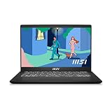 MSI Modern 14 Zoll FHD Laptop (Ryzen 5-7350U, AMD Radeon Grafik, 8GB RAM, 512GB SSD, Windows 11 Home) - Classic Black