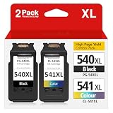 APEXCOLOR 540XL 541XL Multipack Ersatz für Canon Druckerpatronen 540 541 XL Schwarz Color PG 540 PG-540 CL 541 für Druckerpatronen Canon TS5150 MG3600 MG3650 MG3650s MG4200 TS5151 MX475 MX530