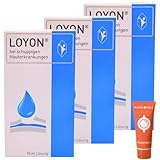 Loyon 3x 15 ml I Lösung bei schuppigen Hauterkrankungen I Bei Psoriasis, Milchschorf & Kopfgneis I Sanfte Schuppenlösung für Babys, Schwangere & Senioren I Spar-Set plus Pharma Perle give-away