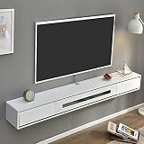 KAZUP An der Wand montierte TV-Einheit, schwebender TV-Ständer, an der Wand montierter – 47,2-Zoll-TV-Schrank, Entertainment-Center, Aufbewahrungsregale für Medienkonsolen für AV-Receiver/Xb