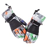 IQYU Sexspielzeug Set Für Frauen Extrem Warme Handschuhe Warme süße bedruckte Handschuhe Reithandschuhe Winddichte Kinderhandschuhe Fischlandschmuck (Black, aldult)