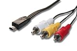 vhbw Audio Video AV Composite Kabel kompatibel mit Canon Powershot SX530 HS, SX540 HS, SX540HS, SX60 HS, SX610 HS Kamera, Digitalk