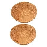 YARNOW 2 STK Kokosfaser Blumenampel Mit Wasserspeicher Pflanzkorb Kokoseinsätze Pflanzkorb Kokoseinlage Blumentopf Blumenampeln Kokoseinlage Kokosmatte Pflanze Bambus Natürlich Anlag