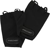 FISCHER Erwachsene Fahrradhandschuh, Sporthandschuh, Handschuh Classic S/M, schwarz, waschbar, mit Ausziehhilfe, gep