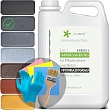 beeco STORE CHEMEO® [10L] 2in1 Anthrazit Farbe + Imprägnierung für Pflastersteine (Betonpflaster) & Beton | Betonfarbe Außen 10L für ca. 60m² | Pflasterstein Imprägnierung und Farb