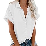 Oversize Shirt Damen - Tshirt Damen Mit Aufdruck Einfarbig Baumwolle Breite Schulter T-Shirt Shortsleeve Hemdbluse Tshirt Schwarz Damen Modern Atmungsaktiv Sweatshirt Rundhals S