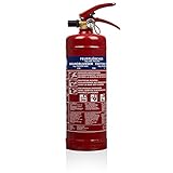 Smartwares 10.014.68 Pulverlöscher – 2 kg – für ABC Brände – mit Halterung und Manometer –
