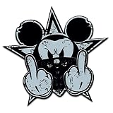 Finest Folia Retro Vintage Aufkleber -Finest Folia Sticker Old School Ace Kult Rockabilly (#21 Gangster Mouse)