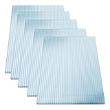 KAISER plastic® Doppelstegplatten 16/20 | Xtra Strong (PC) | 98 cm Breite x 250 cm Länge | 5er Set | Farbe: Klar und UV-geschü