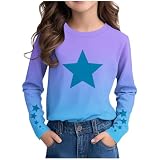 Meine Bestellungen Anzeigen Bluse Mädchen Bedruckte Langarmshirt Bunte Tshirt Kinder Langarm Rundhals Tops Teenager Mädchen Oberteile Casual T-Shirt Leichte T Shirt Locker Pullover B