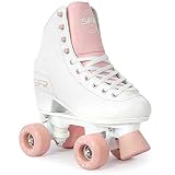 Sfr Skates Figure Quad Skates Skates, Erwachsene, Unisex, Mehrfarbig (White/Pink), Größe 40,5